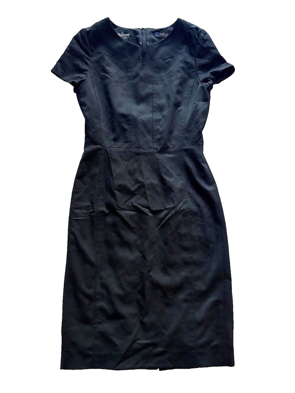 Brooks Brothers Black Wool Sheath Dress Size 2 #tailoredfit #interview #cocktail